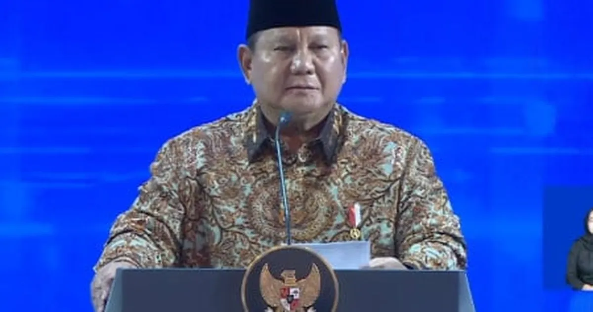 Pidato Lengkap Prabowo di Pertemuan Tahunan Bank Indonesia 2025
