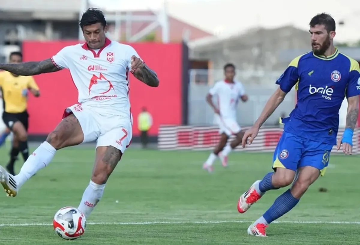 Arema FC Raih Satu Poin di Ternate Usai Imbang 1-1 Lawan Malut United