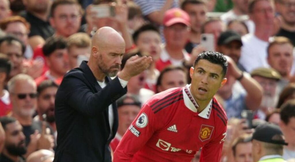Erik ten Hag dan Cristiano Ronaldo. (Foto: PA Images via Getty Images/Ian Hodgson - PA Images)
