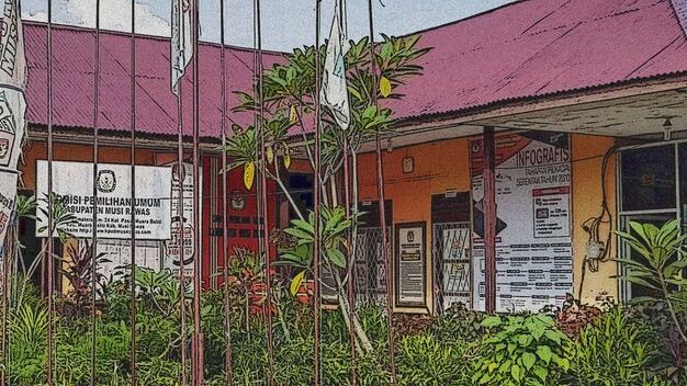 Miris! Kantor Komisi Pemilihan Umum Kabupaten Musi Rawas Propinsi Sumatera Selatan sejak ditempati belum pernah direhab.