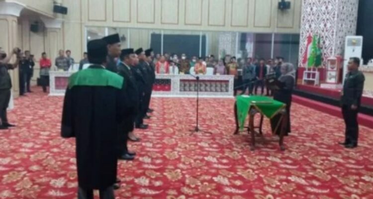 Enam pejabat Eselon II hasil lelang Jabatan Pimpinan Tinggi Pratama (JPT) Kabupaten Musi Rawas resmi dilantik.