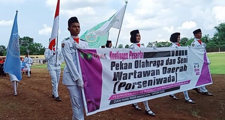 Pekan Olahraga Seni Wartawan Daerah (Porseniwada) Sumatera Selatan tahun 2022 di Kota Prabumulih resmi dimulai.