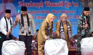 Pembukaan Musabaqah Tilawatil Quran (MTQ) ke-51 tingkat Kabupaten Musi Rawas Tahun 2023 , Senin, 13 Maret 2023 berlangsung khidmat.