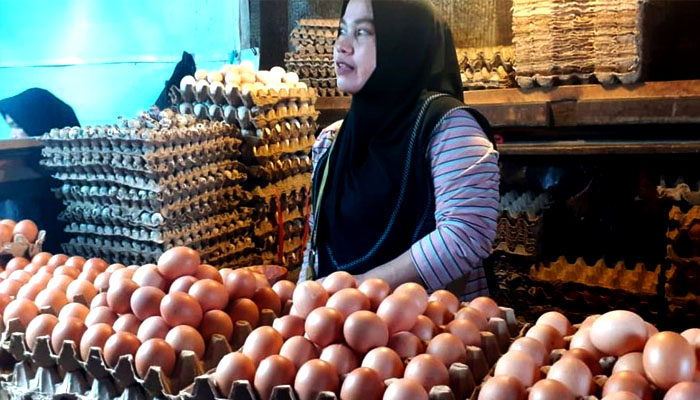 Sembaho Pedagang Telur di Pasar Inpres Lubuklinggau