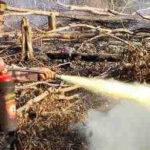 Polres Muratara memantau adanya 6 titik api diuga dari pembakaran hutan yang dilakukan oknum masyarakat yang membuka lahan perkebunan.