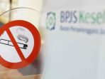 larangan merokok dan logo BPJS Kesehatan