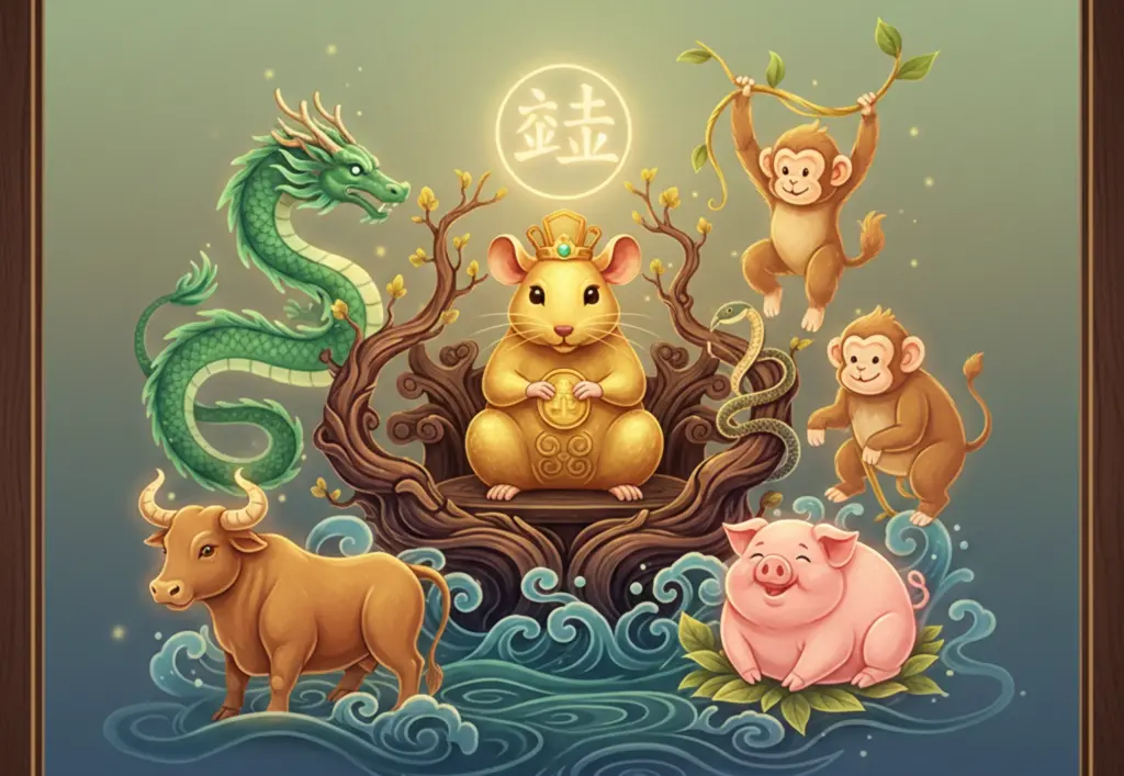 5 shio pilihan dalam ramalan shio hari ini (Gambar: AI Generated)