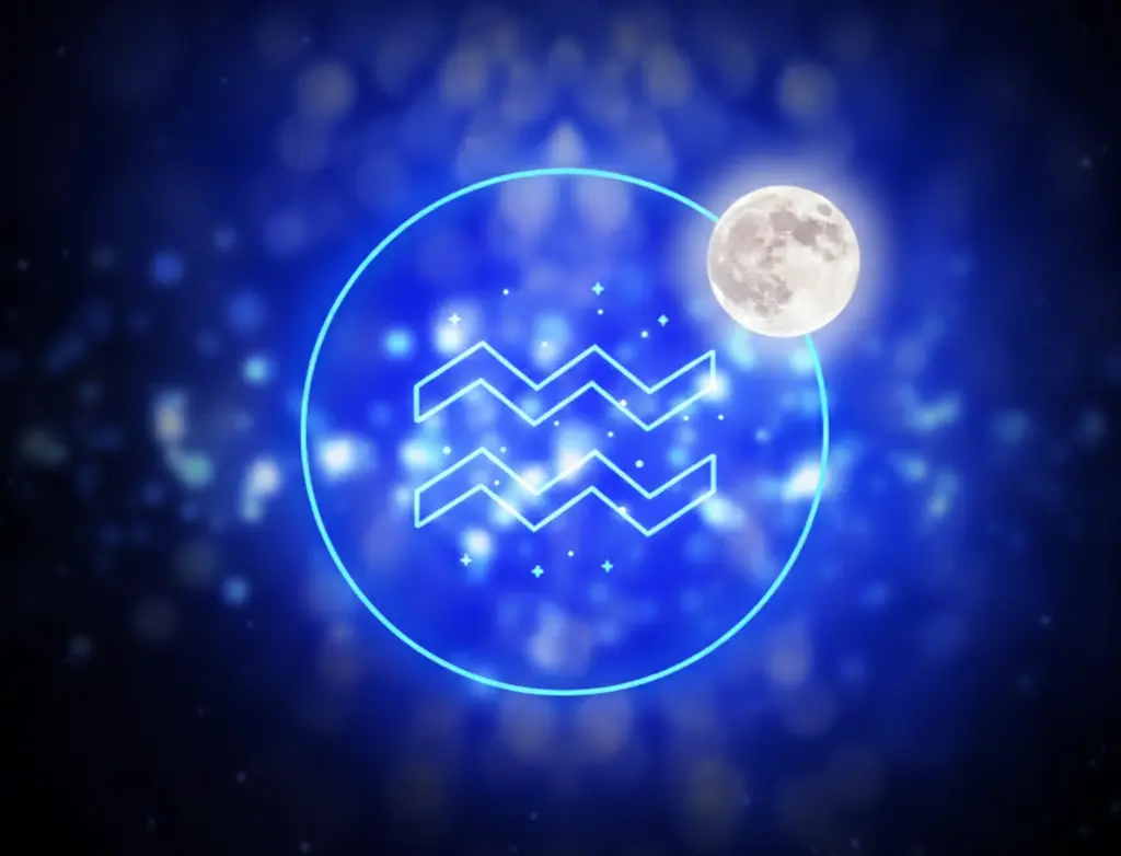 Bulan transit di Aquarius dalam ramalan zodiak hari ini (Gambar: AI Generated)