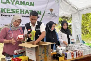Baznas Tapanuli Tengah Buka Posko Kesehatan Gratis untuk Korban Banjir