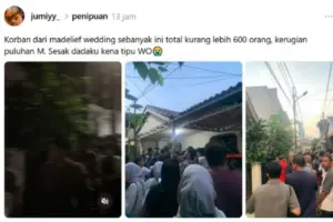 Ratusan Tamu Kecewa, Wedding Organizer Diduga Gelapkan Dana Resepsi Pernikahan