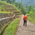 Tanah Gerak Amblas 25 Meter di Clapar Kebumen, Akses Roda 4 Terputus Total