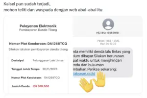 Kejaksaan RI Tegaskan SMS E-Tilang Berlink adalah Penipuan