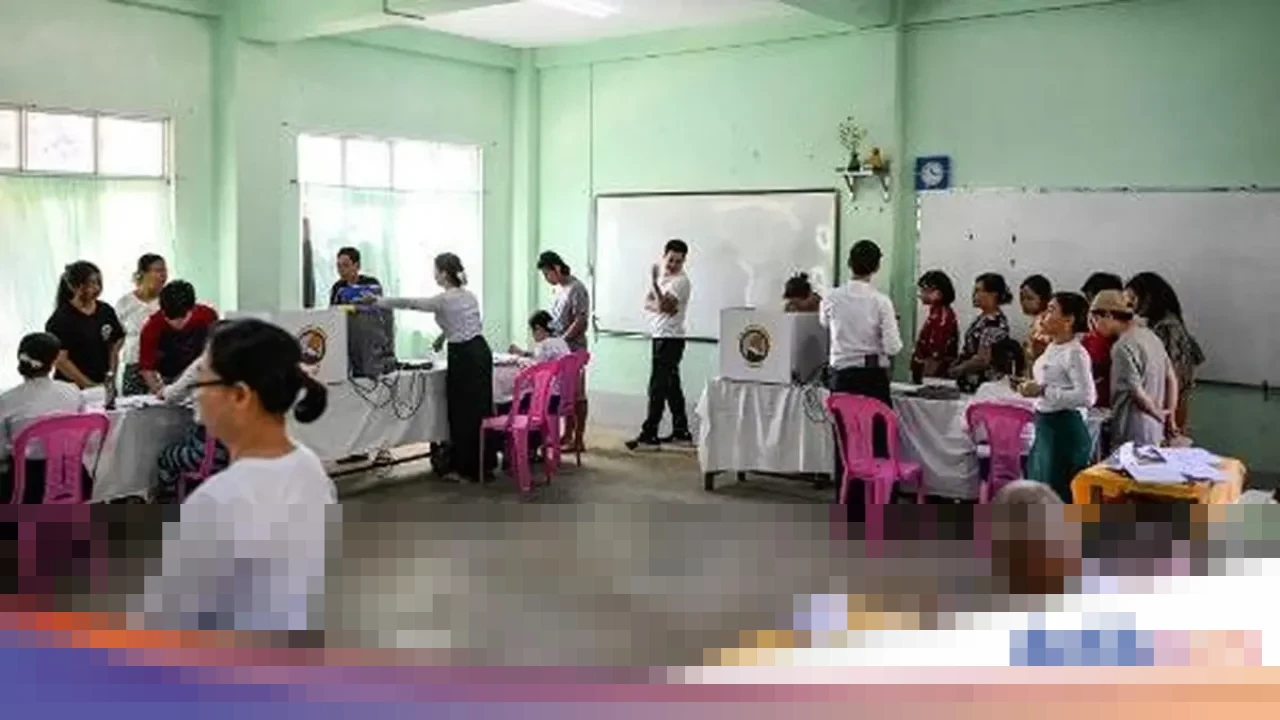 Aktivis Kecam ‘Pemilu Palsu’ Myanmar di Tengah Absennya Pemilih Muda dan Perang Saudara