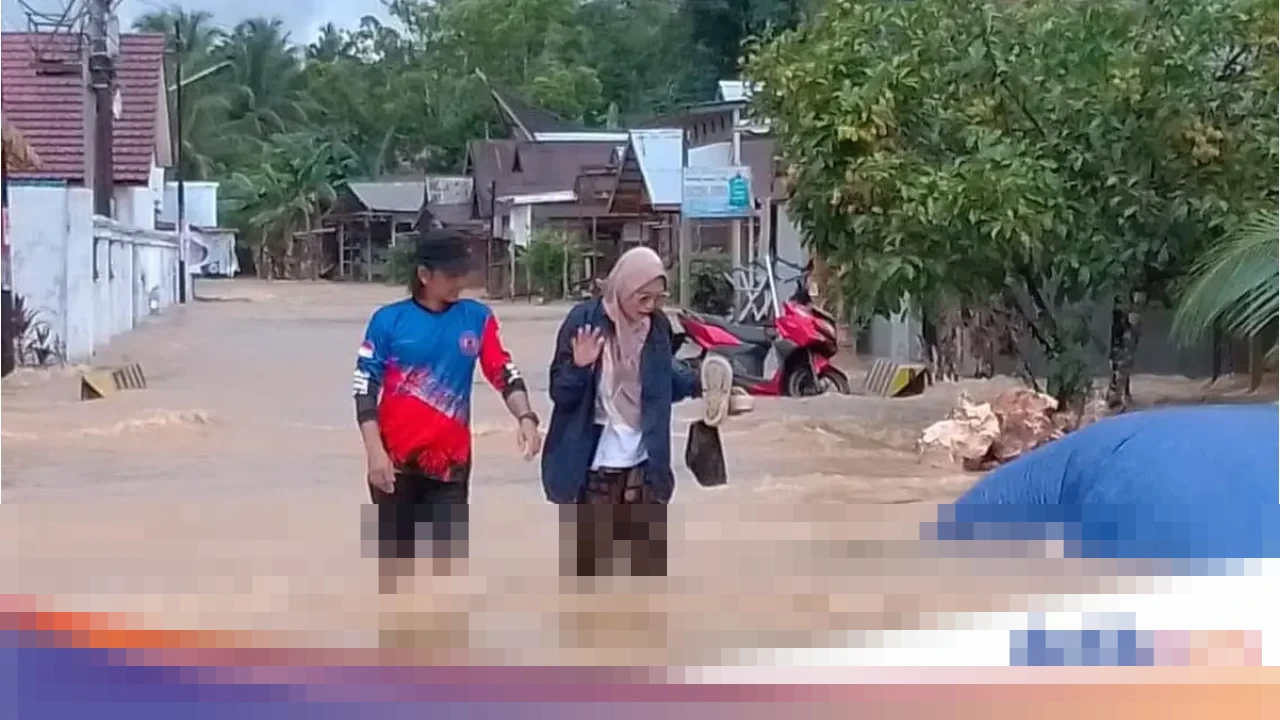Banjir Bandang Rendam Delapan Desa di Tabalong Kalsel, 1.615 KK Terdampak Hingga Seatap Rumah