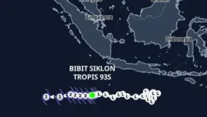 BMKG Peringatkan Bibit Siklon 93S Berpotensi Jadi Siklon Tropis Kategori 1 Malam Ini, Cuaca Ekstrem Mengintai