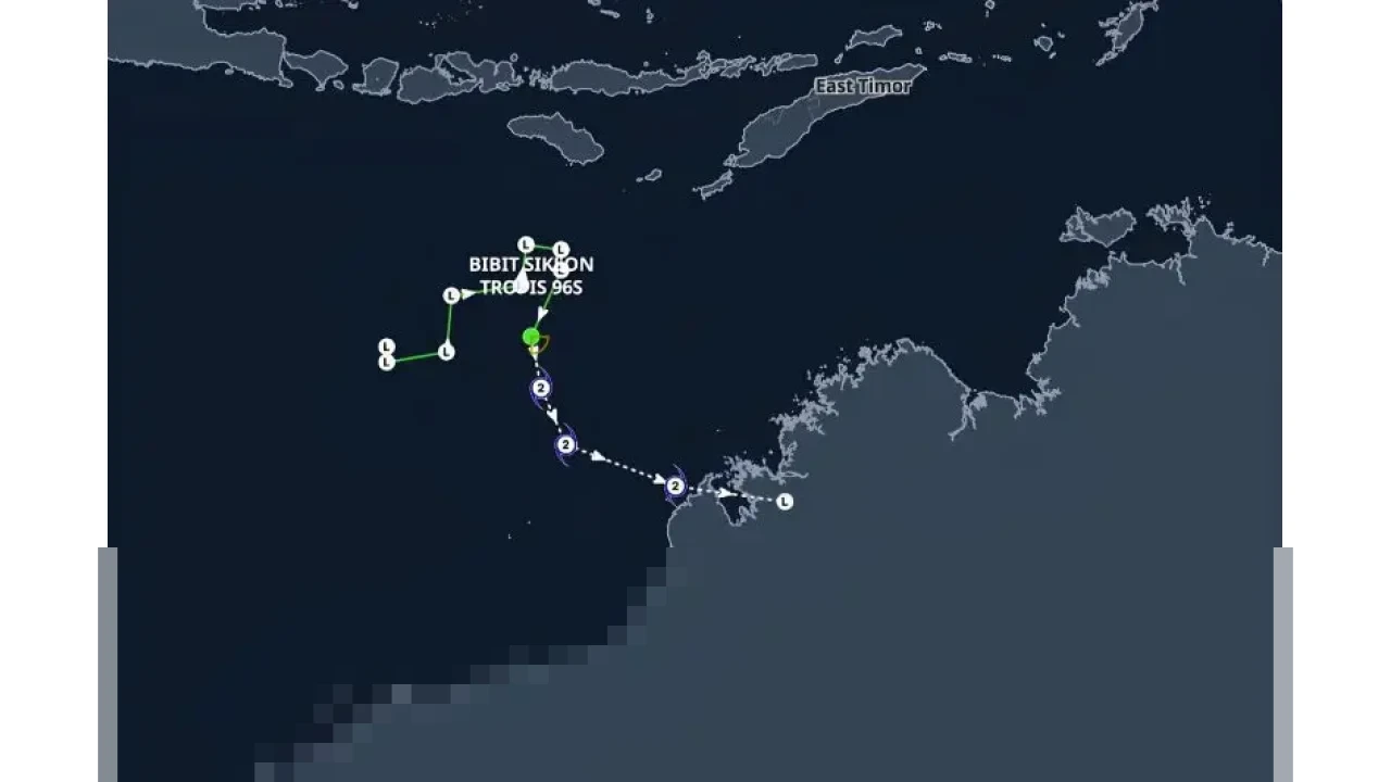 BMKG Peringatkan Cuaca Ekstrem di NTB Sepekan ke Depan Akibat Bibit Siklon Tropis 96S