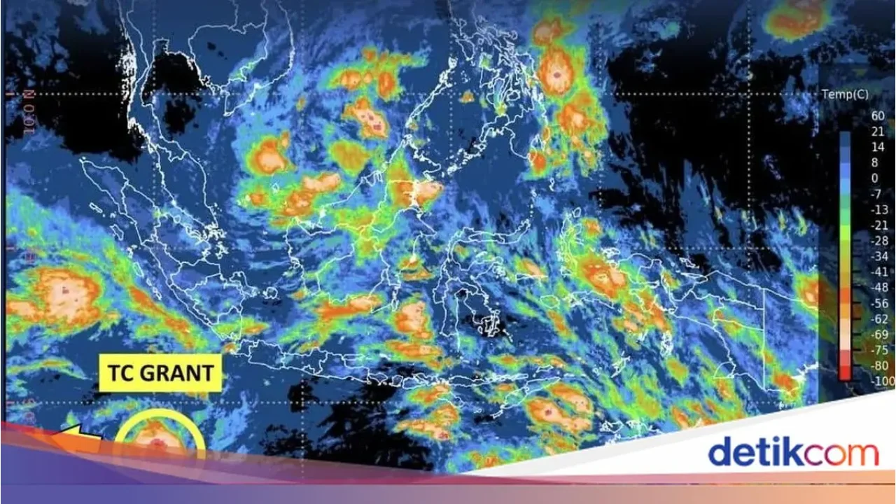 BMKG: Siklon Tropis Grant Menjauh dari Indonesia, Cuaca Nasional Tidak Terdampak Signifikan