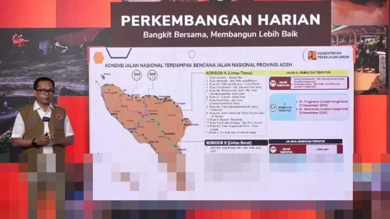 BNPB Pastikan Pemulihan Infrastruktur Transportasi Aceh Capai Progres Signifikan Jelang Akhir 2025