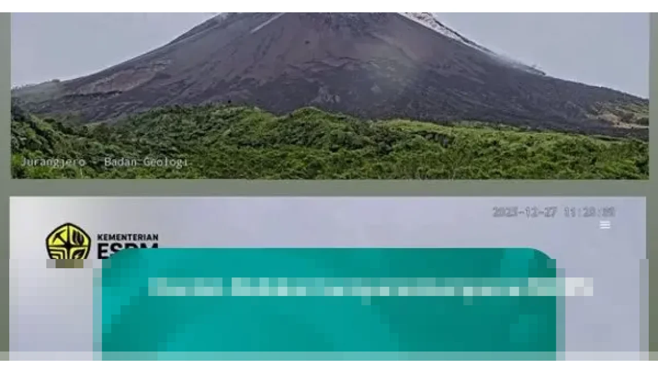 BPPTKG Pastikan Gunung Merapi Luncurkan Dua Awan Panas Guguran dan Tiga Guguran Lava