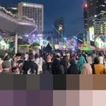 Car Free Night Malam Tahun Baru 2026 Dimulai, Ribuan Warga Padati Sudirman-Thamrin