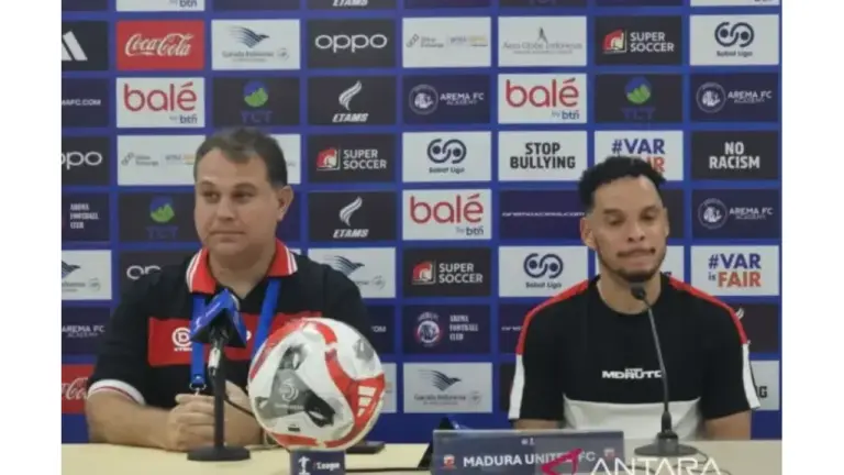 Carlos Perreira Apresiasi Perjuangan Pemain Usai Madura United Curi Poin dari Arema FC