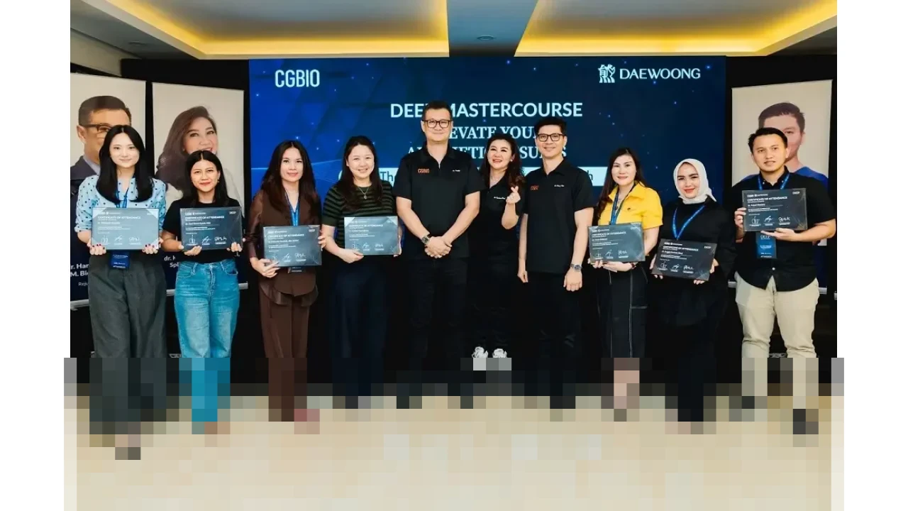 CGBIO dan Daewoong Perkuat Kompetensi Praktisi Estetika Lewat Deep Master Course Perdana di Indonesia CGBIO dan Daewoong Perkuat Kompetensi Praktisi Estetika Lewat Deep Master Course Perdana di Indonesia