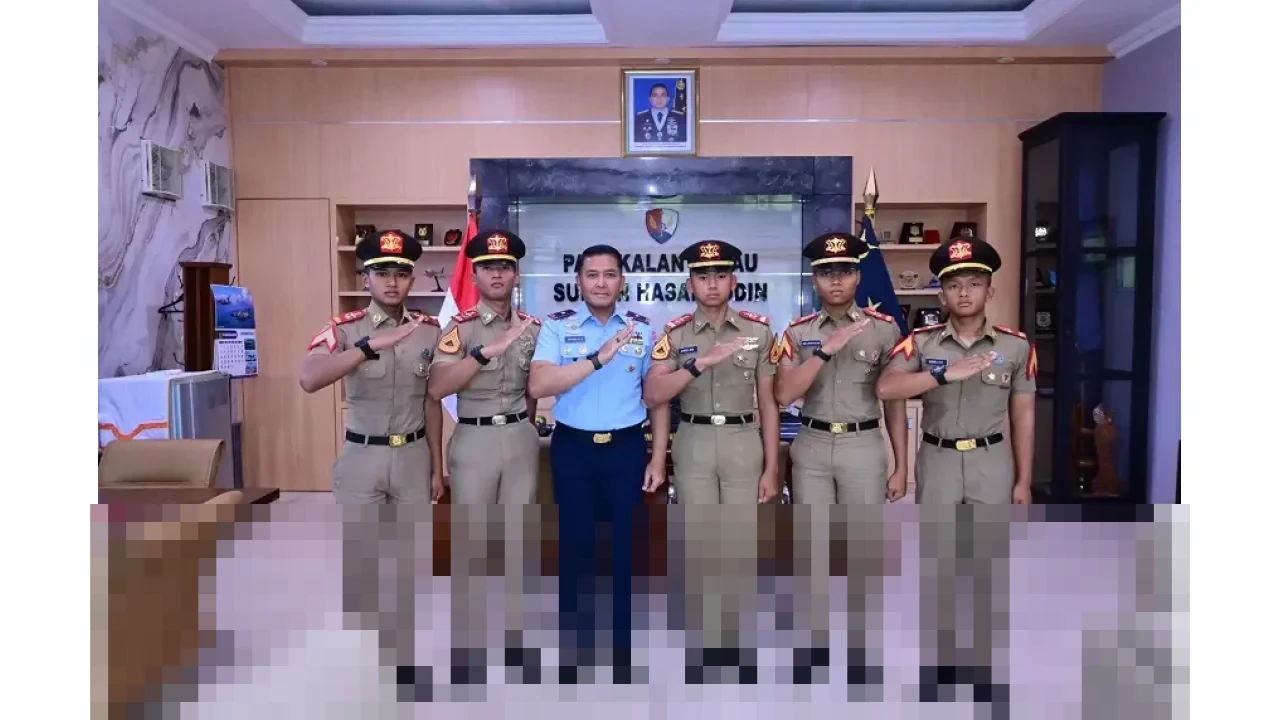 Danlanud Sultan Hasanuddin Sambut Hangat Kunjungan Silaturahmi Taruna AAU Asal Makassar di Markasnya