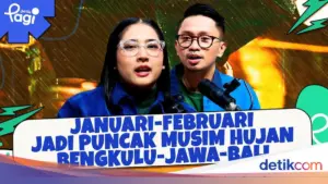 BMKG Prediksi Puncak Hujan Bengkulu-Jawa-Bali Januari-Februari 2026