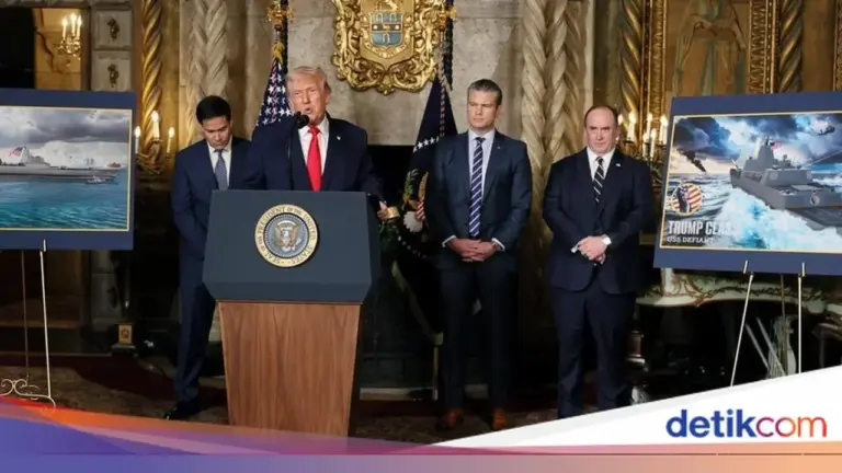 Donald Trump Umumkan ‘Armada Emas’, Kapal Perang ‘Kelas Trump’ Diklaim Tercepat dan Terkuat