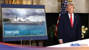 Donald Trump Umumkan Kelas Kapal Perang Baru ‘Trump Class’: ‘Terbesar dalam Sejarah Negara Kita’