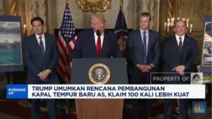 Donald Trump Umumkan Rencana Pembangunan Kapal Tempur Baru AS, Diklaim 100 Kali Lebih Kuat