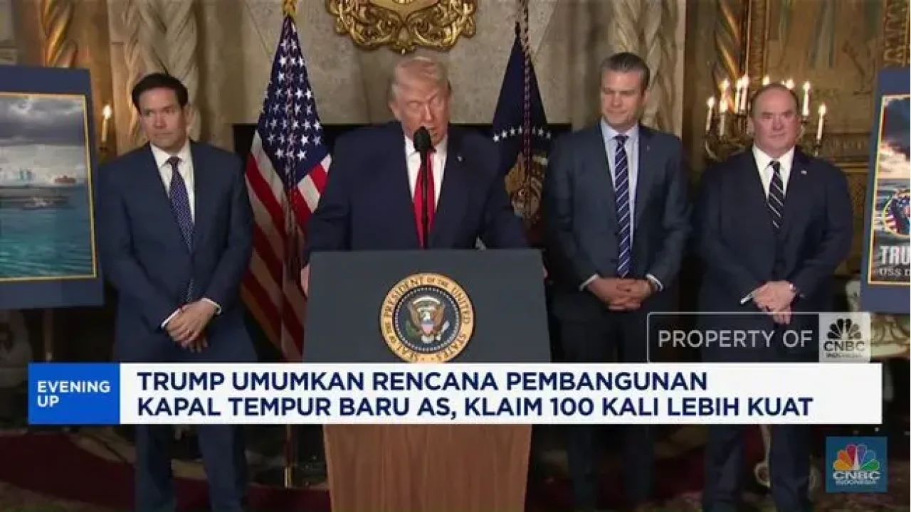 Donald Trump Umumkan Rencana Pembangunan Kapal Tempur Baru AS, Diklaim 100 Kali Lebih Kuat
