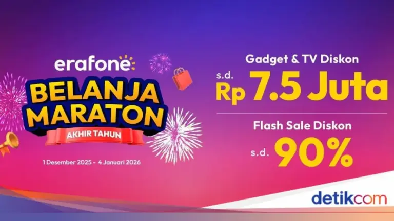 Erafone Gelar ‘Belanja Maraton’ Akhir Tahun, Tawarkan Diskon Besar hingga Rp 14,5 Juta untuk Berbagai Gadget