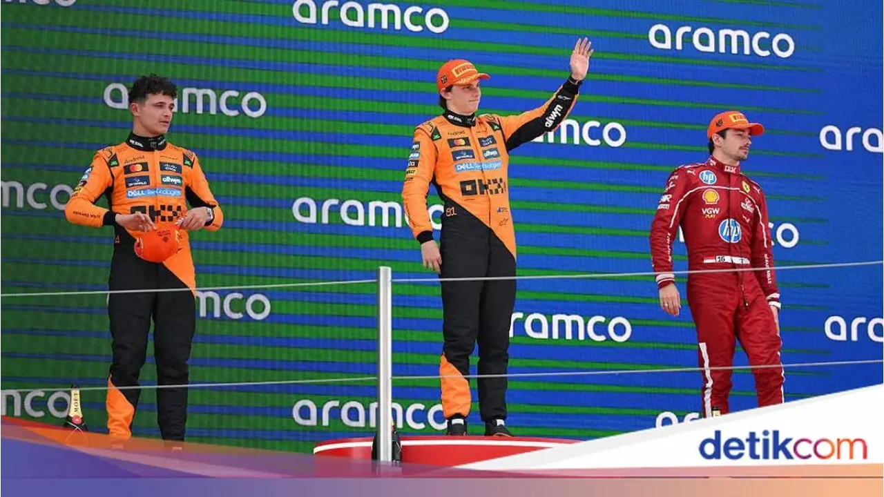 F1 GP Spanyol 2025: Piastri Juara, McLaren Amankan Podium Ganda, Verstappen Terlempar ke P10