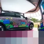 Geely EX2 Berpadu Seni Tahilalats: Hadirkan Pengalaman Interaktif Penuh Warna di Bintaro