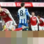 Gol Martin Odegaard Bawa Arsenal Unggul Sementara 1-0 atas Brighton di Babak Pertama