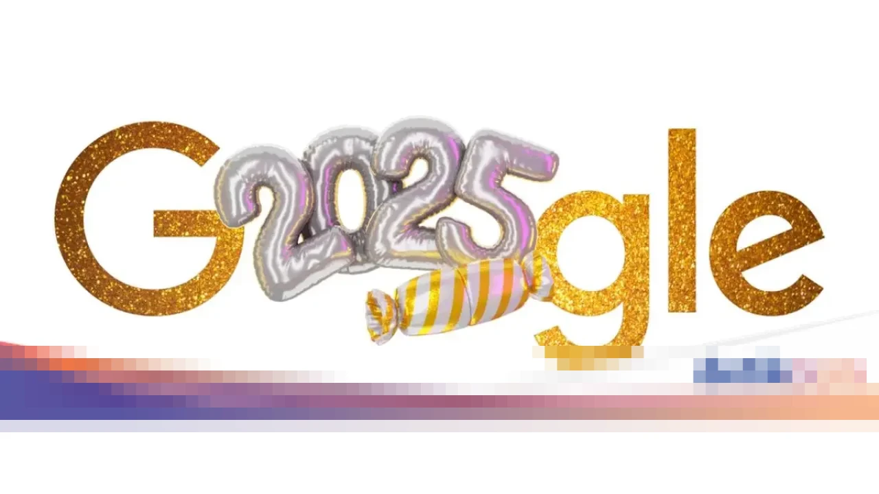 Google Sambut Malam Tahun Baru 2026: Doodle Meriah Penuh Glitter dan Animasi Angka Berubah