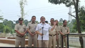 Pramono Resmikan Embung Lapangan Merah, Targetkan Tekan Banjir 50% di Jagakarsa