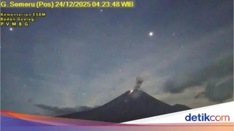 Gunung Semeru Erupsi Pagi Ini, Petugas PVMBG Catat Letusan 900 Meter Disertai Gemuruh