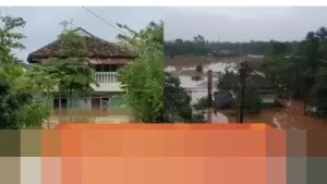 Hujan Deras Picu Banjir di Natar Lampung Selatan, Puluhan Rumah Warga Terendam hingga Betis