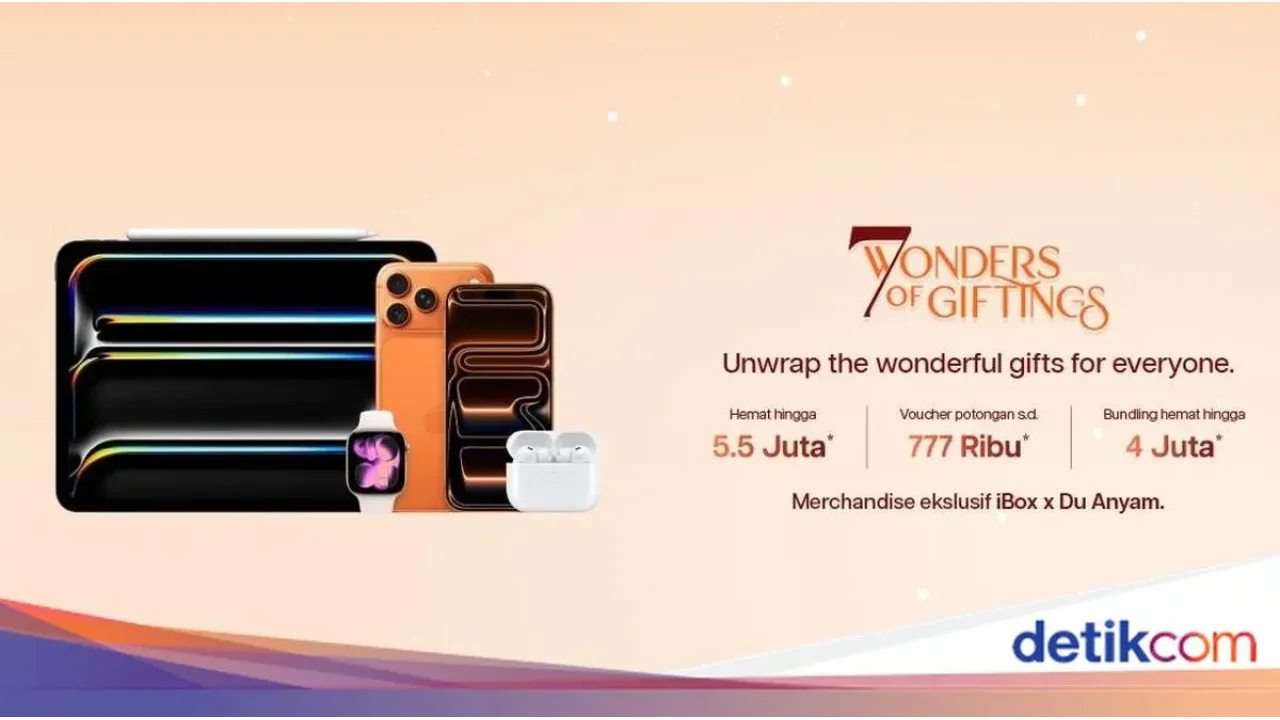 iBox Gelar Promo ‘The 7 Wonders of Giftings’, Diskon iPhone 16 Pro Max Sentuh Rp 7,7 Juta