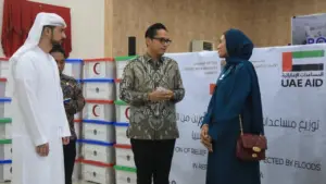 Bantuan 30 Ton Beras dari UEA Tiba di Medan untuk Korban Banjir