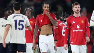 Drama 8 Gol di Old Trafford: Manchester United Ditahan Imbang Bournemouth 4-4