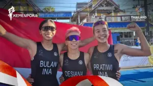 Triathlon Sumbang Emas ke-73 Indonesia di SEA Games 2025, Kontingen Merah Putih Jaga Asa 80 Medali