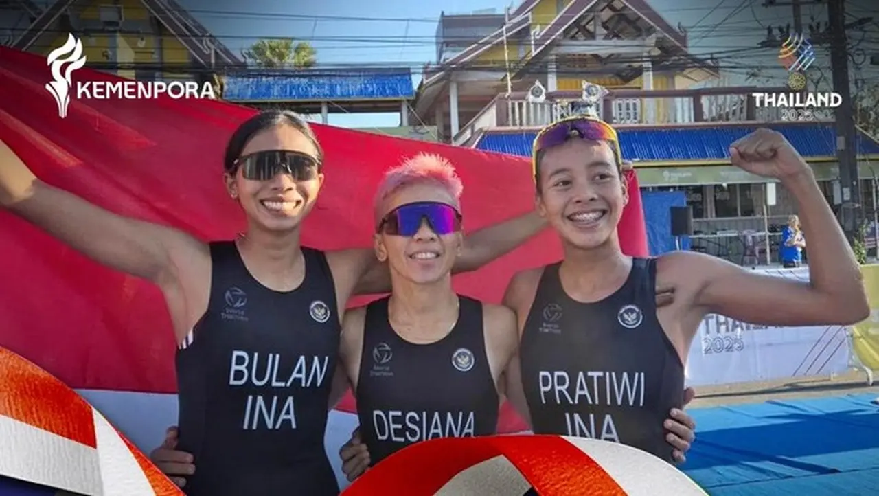 Triathlon Sumbang Emas ke-73 Indonesia di SEA Games 2025, Kontingen Merah Putih Jaga Asa 80 Medali