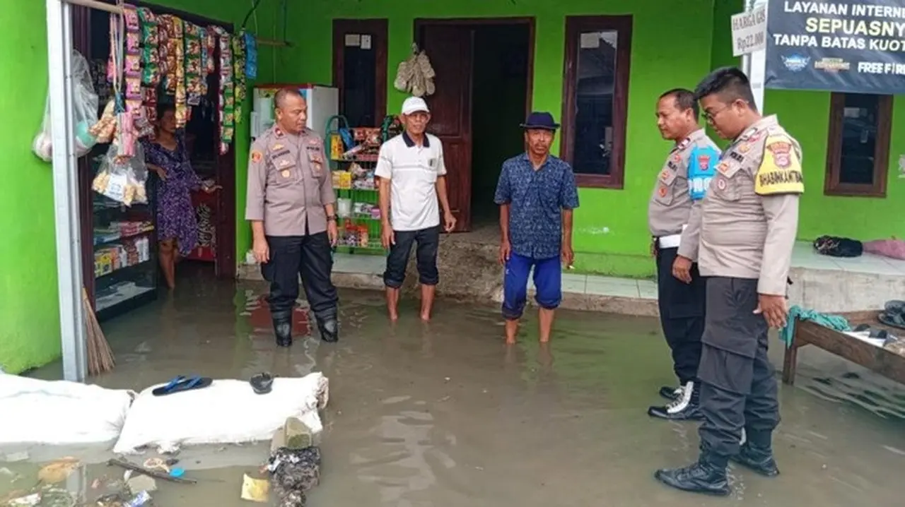 Polres Serang Pantau Dampak Cuaca Ekstrem: Banjir Rendam Sejumlah Wilayah, Satu Rumah Roboh