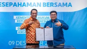 Kemenkum dan Gekrafs Jalin MoU Perkuat Ekraf Berbasis Kekayaan Intelektual