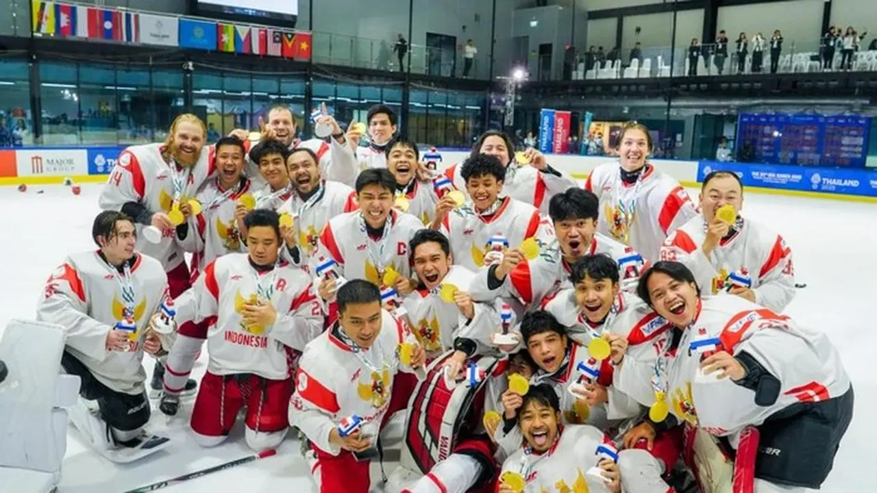 Timnas Hoki Es Indonesia Ukir Sejarah Emas di SEA Games 2025, Ketua FHEI: Terima Kasih Tuhan