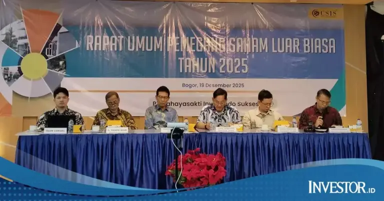 RUPSLB PT Cahayasakti Investindo Sukses Tbk (CSIS) Tertunda, Perseroan Akan Gelar Kembali untuk Penambahan Modal Anak Usaha