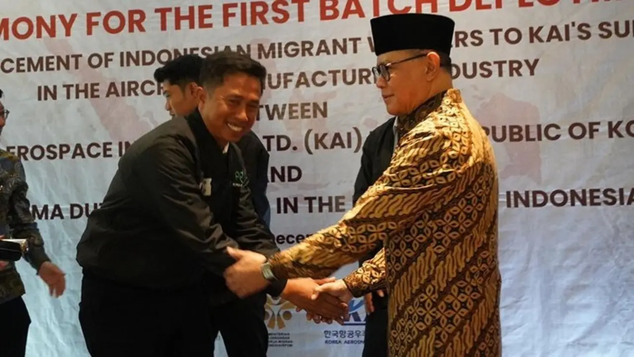 Menteri Mukhtarudin Tegaskan Era Baru PMI Berbasis Keterampilan Tinggi Dimulai dengan Penempatan ke Korea Aerospace Menteri Mukhtarudin Tegaskan Era Baru PMI Berbasis Keterampilan Tinggi Dimulai dengan Penempatan ke Korea Aerospace